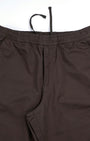 TAILORAEDGE Soft Cotton Relaxed Flexiwaist Pant In Brown