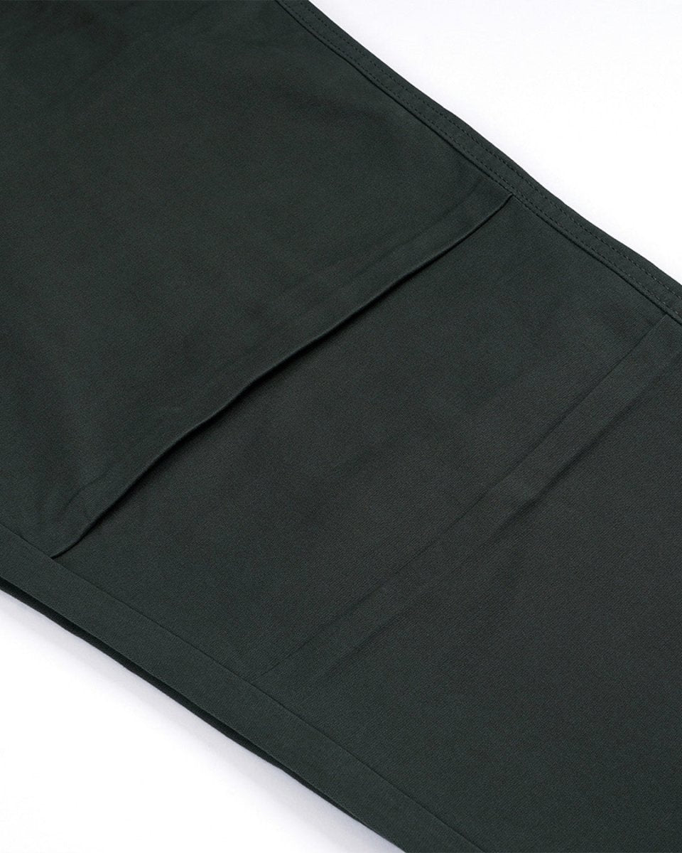 TAILORAEDGE Soft Cotton Relaxed Flexiwaist Pant In Green