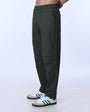 TAILORAEDGE Soft Cotton Relaxed Flexiwaist Pant In Green