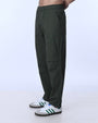 TAILORAEDGE Soft Cotton Relaxed Flexiwaist Pant In Green