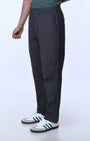 TAILORAEDGE Soft Cotton Relaxed Flexiwaist Pant In Grey