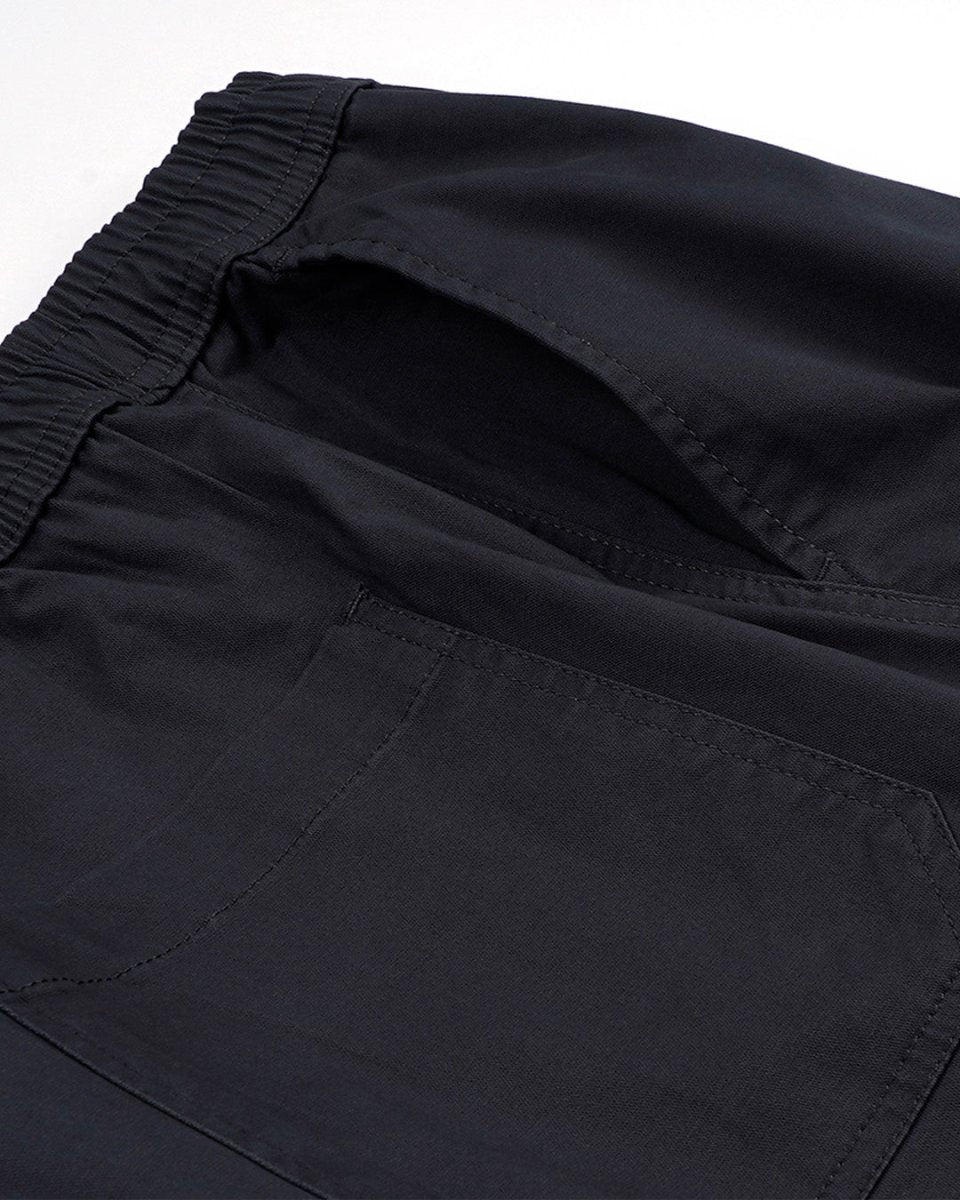 TAILORAEDGE Soft Cotton Relaxed Flexiwaist Pant In Grey