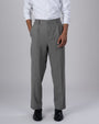 TAILORAEDGE Soft Iron Flexi Pinstriped Relaxed Pants In Grey