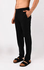 TAILORAEDGE Soft Iron Flexi Tailored Trouser In Black