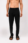 TAILORAEDGE Soft Iron Flexi Tailored Trouser In Black