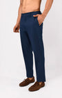 TAILORAEDGE Soft Iron Flexi Tailored Trouser In Blue