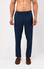 TAILORAEDGE Soft Iron Flexi Tailored Trouser In Blue