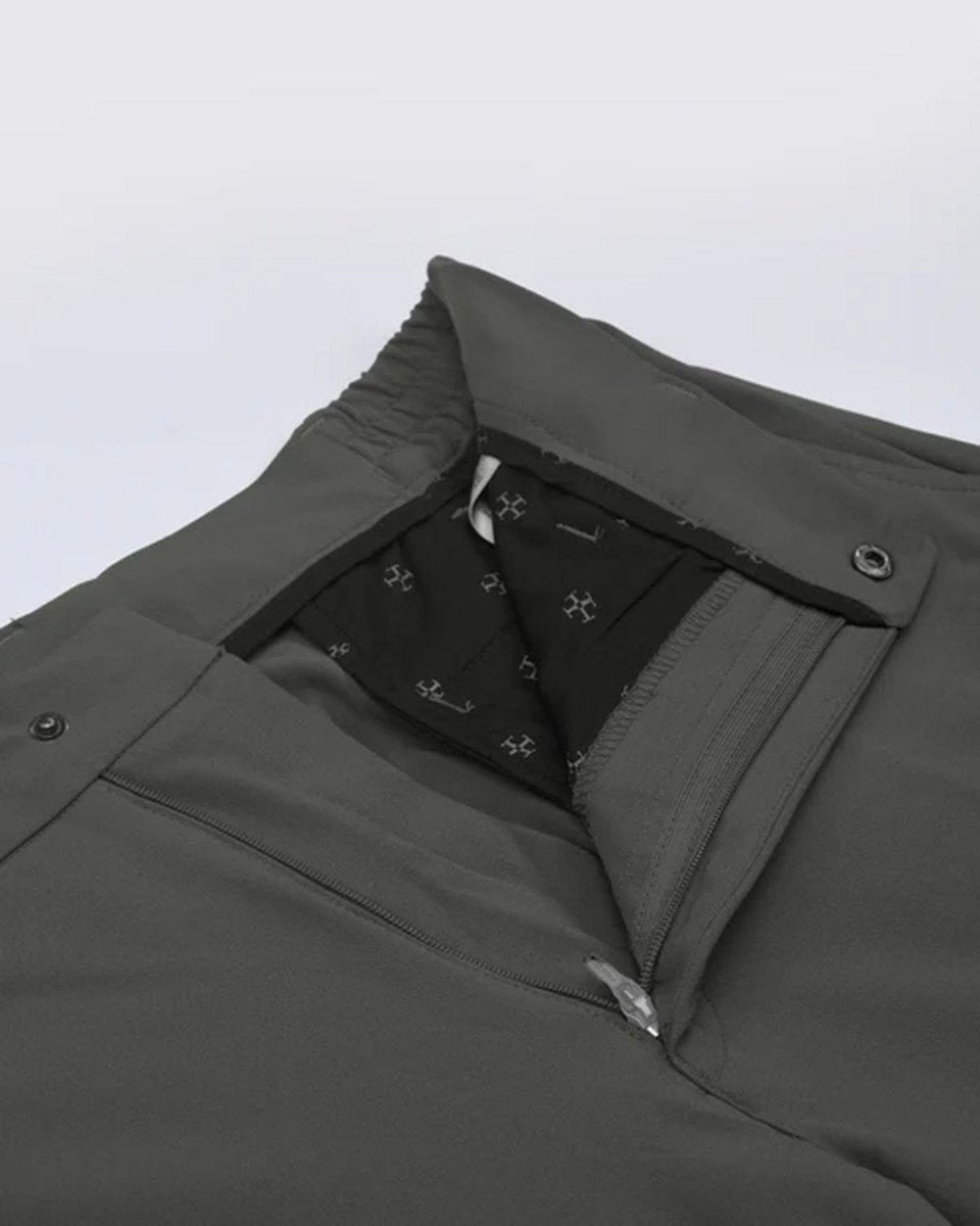 TAILORAEDGE Soft Iron Flexi Tailored Trouser In Grey