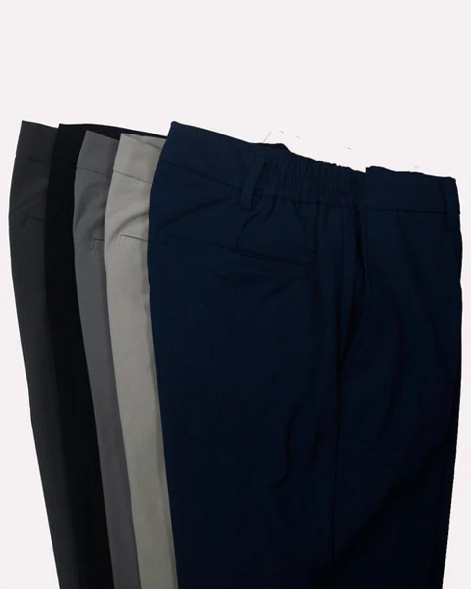 TAILORAEDGE Soft Iron Flexi Tailored Trouser In Grey