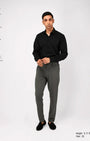 TAILORAEDGE Soft Iron Flexi Tailored Trouser In Grey