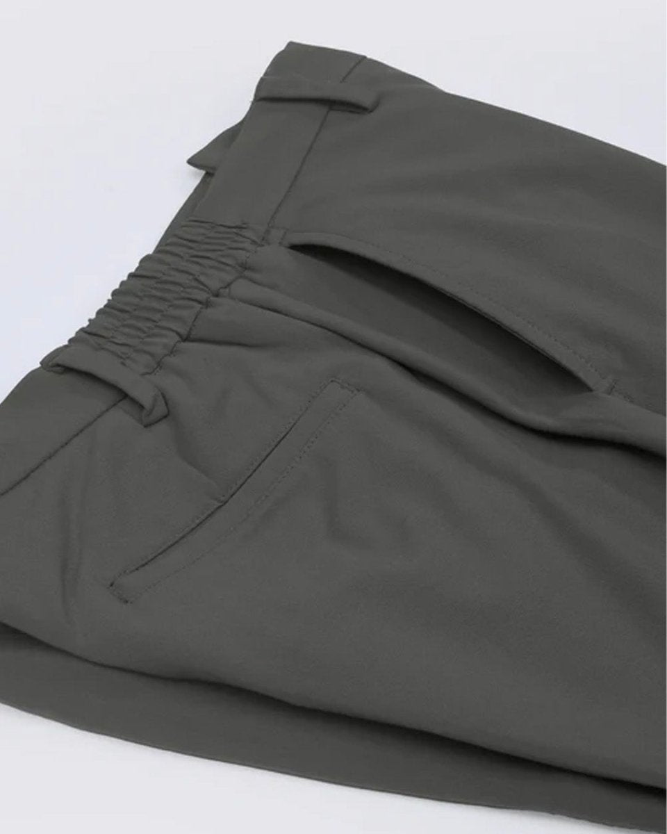 TAILORAEDGE Soft Iron Flexi Tailored Trouser In Grey