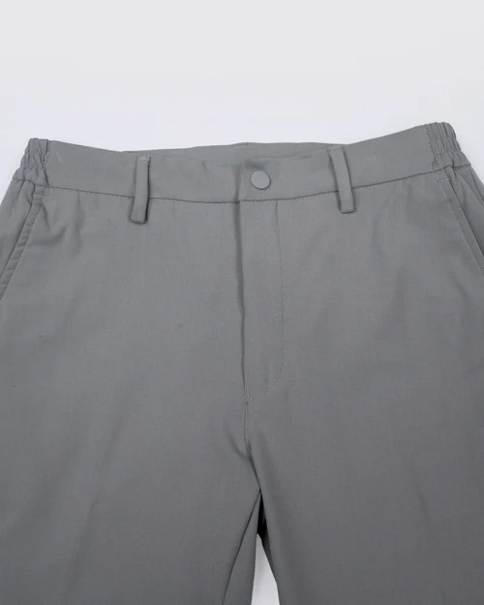 TAILORAEDGE Soft Iron Flexi Tailored Trouser In Light Grey