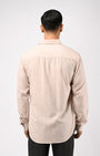 TAILORAEDGE Soft Lyocell Melange Shirt In Cream