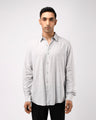 TAILORAEDGE Soft Lyocell Melange Shirt In White