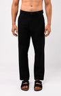 TAILORAEDGE Soft Modal Relaxed Trouser In Black