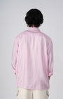 TAILORAEDGE Soft Nylon Relaxed Over - Shirt In Pink