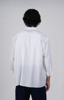 TAILORAEDGE Soft Nylon Relaxed Over - Shirt In White