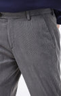 TAILORAEDGE Statement Corduroy Trouser In Grey