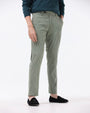 TAILORAEDGE Statement Corduroy Trouser In Light Olive