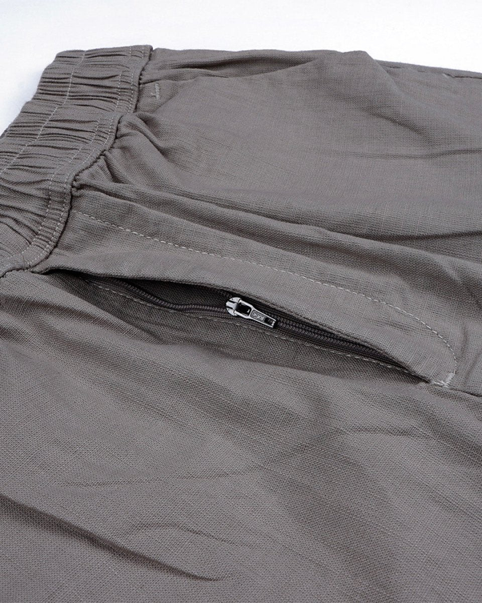 TAILORAEDGE Textured Relaxed Flexiwaist Cargo In Beige