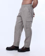 TAILORAEDGE Textured Relaxed Flexiwaist Cargo In Beige