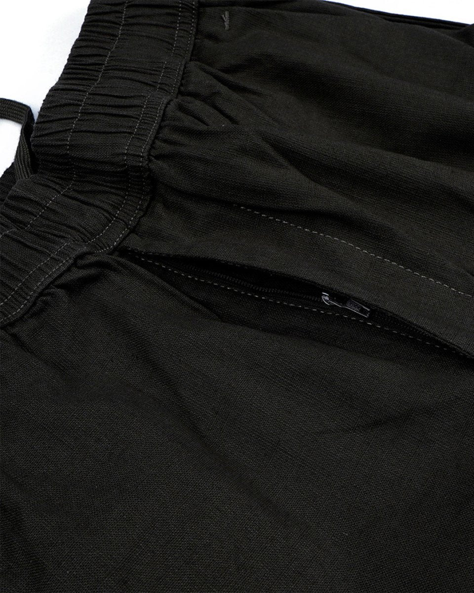 TAILORAEDGE Textured Relaxed Flexiwaist Cargo In Green