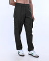TAILORAEDGE Textured Relaxed Flexiwaist Cargo In Green