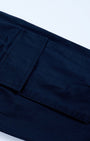 TAILORAEDGE Textured Relaxed Flexiwaist Cargo In Navy