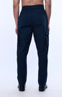 TAILORAEDGE Textured Relaxed Flexiwaist Cargo In Navy