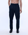 TAILORAEDGE Textured Relaxed Flexiwaist Cargo In Navy