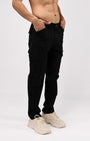 TAILORAEDGE Utility Zip Tailored Cargo Pants In Black