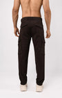 TAILORAEDGE Utility Zip Tailored Cargo Pants In Coffee