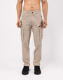 TAILORAEDGE Utility Zip Tailored Cargo Pants In Cream