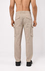 TAILORAEDGE Utility Zip Tailored Cargo Pants In Cream