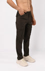 TAILORAEDGE Utility Zip Tailored Cargo Pants In Dark Olive