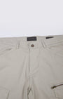 TAILORAEDGE Utility Zip Tailored Cargo Pants In Light Grey