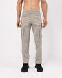 TAILORAEDGE Utility Zip Tailored Cargo Pants In Light Grey