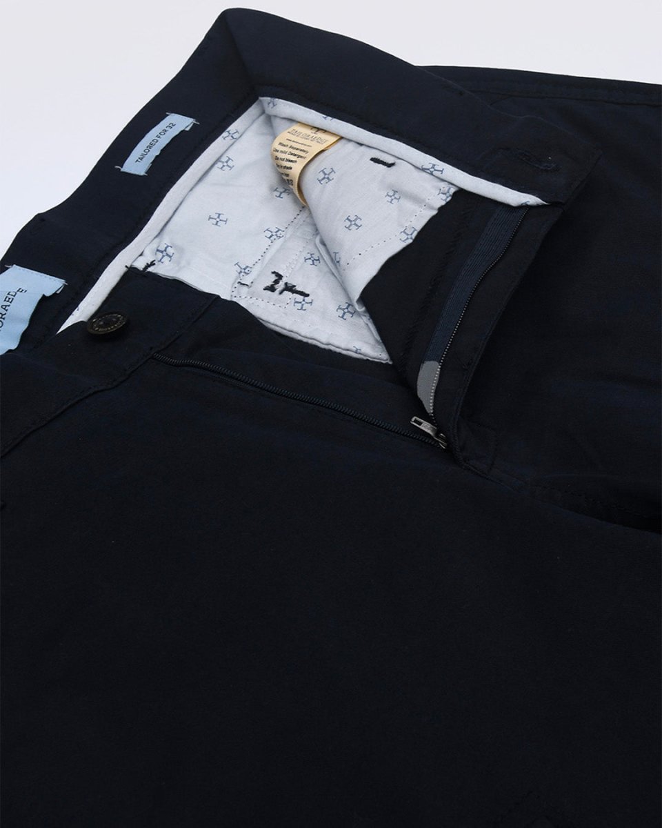 TAILORAEDGE Utility Zip Tailored Cargo Pants In Navy