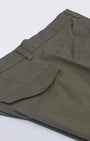TAILORAEDGE Utility Zip Tailored Cargo Pants In Olive