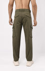 TAILORAEDGE Utility Zip Tailored Cargo Pants In Olive