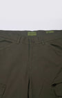 TAILORAEDGE Utility Zip Tailored Cargo Pants In Olive